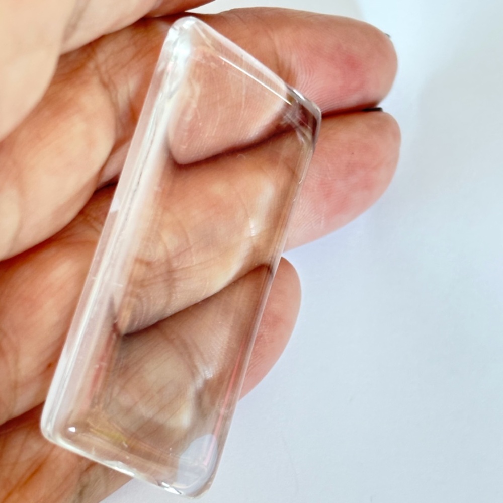 🔥$1 Clearance Crystal Clear Rectangular Cabochon Tile 48mm x 24mm (1pc)